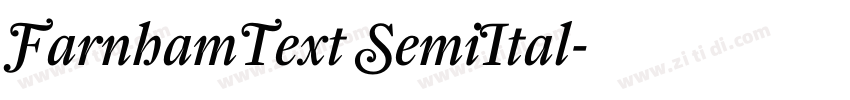 FarnhamText SemiItal字体转换